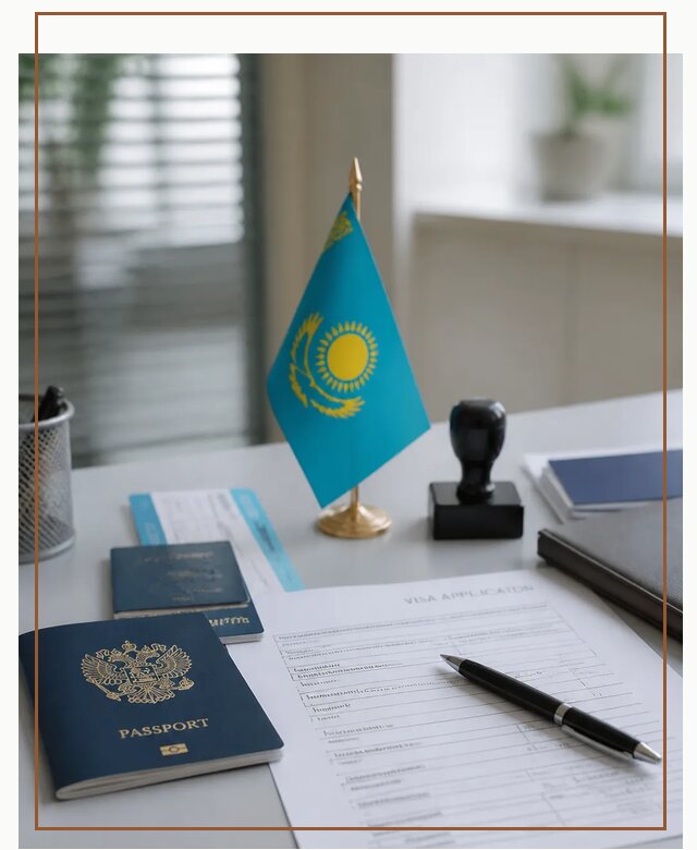 Оформление визы в Казахстан для поездки и работы в Крымске
