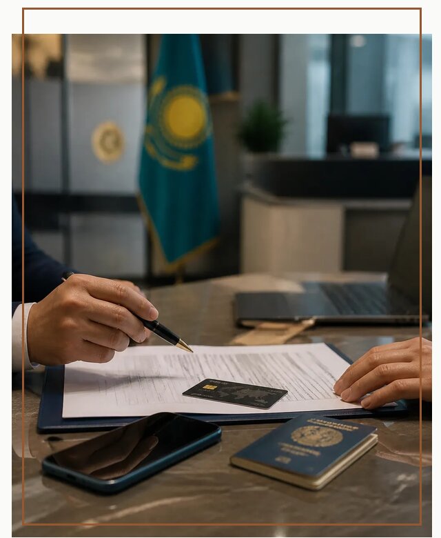 Открытие счета и банковской карты в Казахстане в Крымске